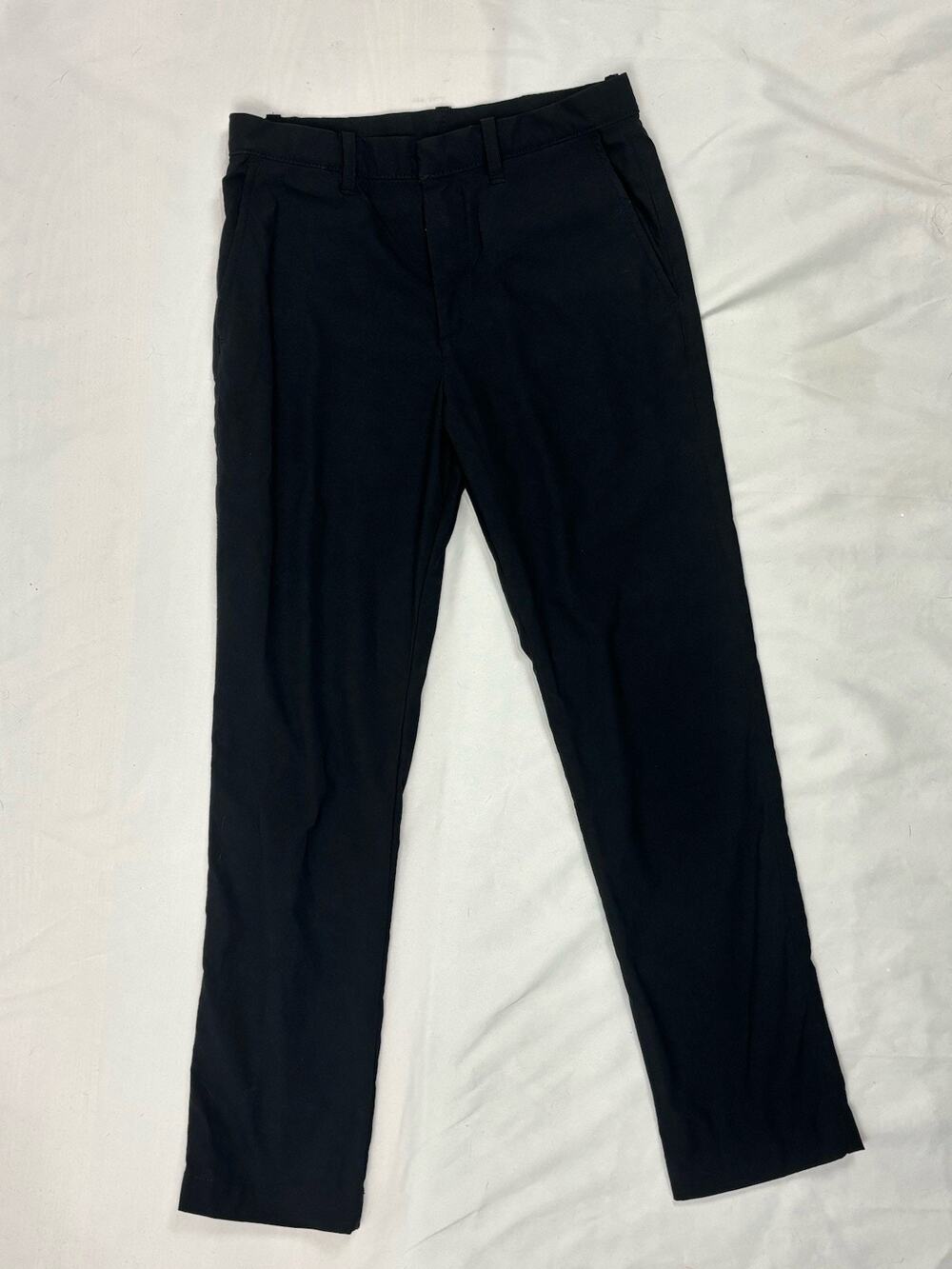 Crewcuts Boys Size 8 Black Straight Leg Dress Pants Pockets Classic 23”x23”